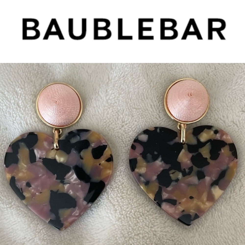 Gigi Resin Heart Drop Earrings